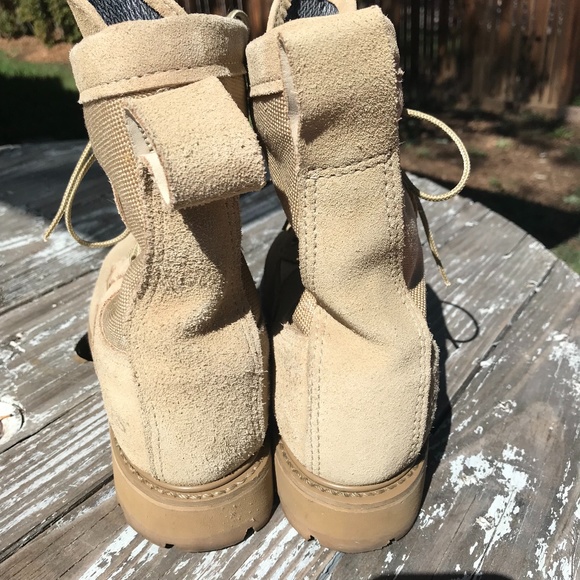 Bates Tan Leather Military Boots Size 6R - Picture 3 of 8